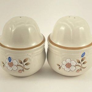 Vintage Salt & Pepper Shakers from The Covington, Stoneware 3-1/2" x  3-1/3"